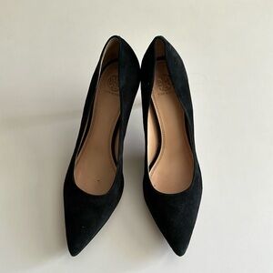 Tory Burch Black Suede Heels, size 11